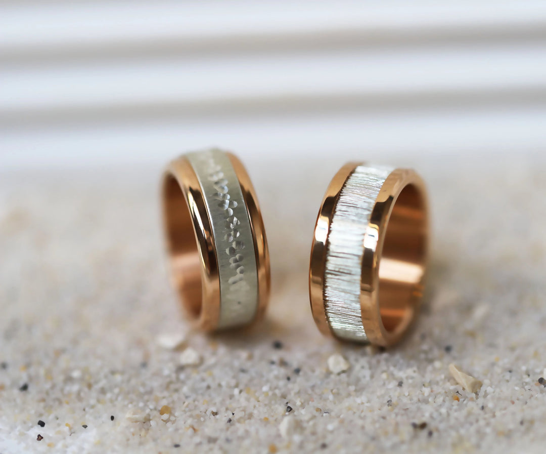 „Küsten Glanz“ Set mit 2 Innenringe (2/3 Addons) aus 925er Silber