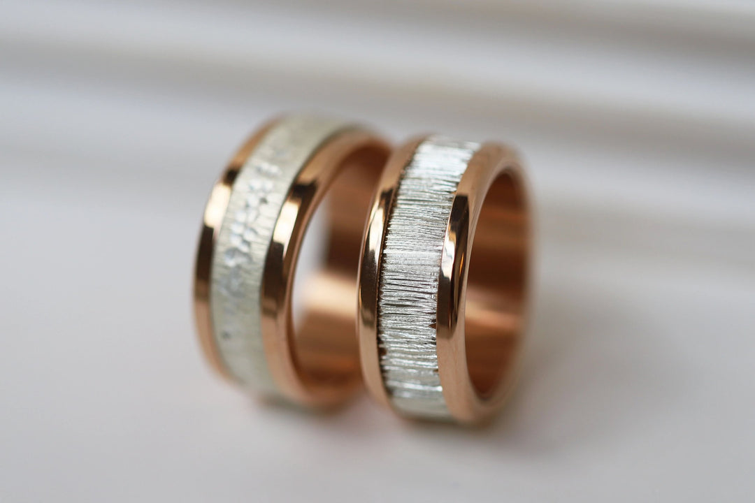 „Küsten Glanz“ Set mit 2 Innenringe (2/3 Addons) aus 925er Silber