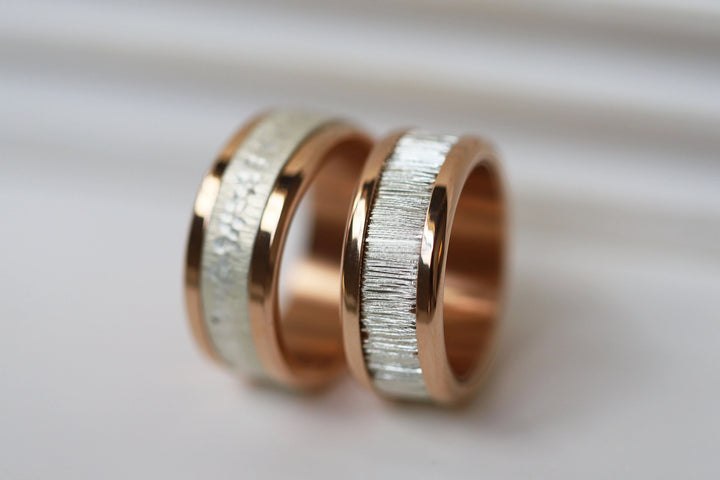 „Küsten Glanz“ Set mit 2 Innenringe (2/3 Addons) aus 925er Silber