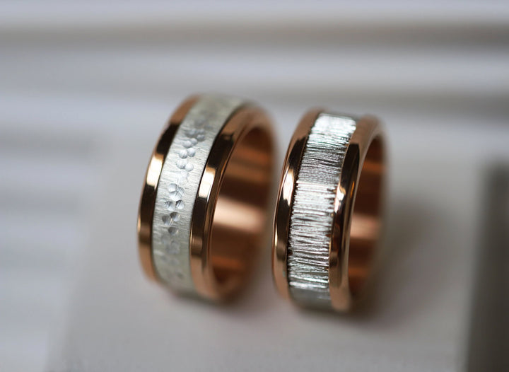 „Küsten Glanz“ Set mit 2 Innenringe (2/3 Addons) aus 925er Silber