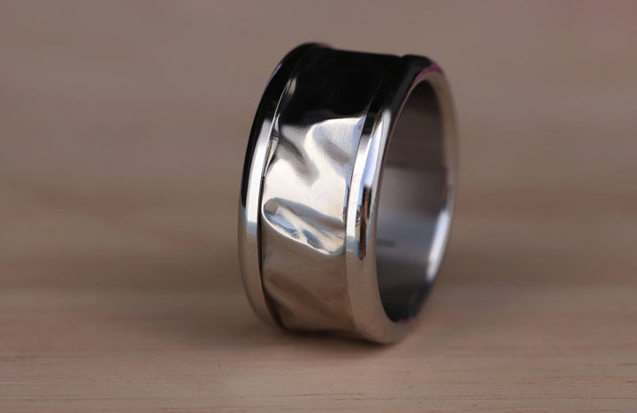 Innenring (Addon) "Vergänglich" aus Edelstahl für den auswechselbaren mood Ring