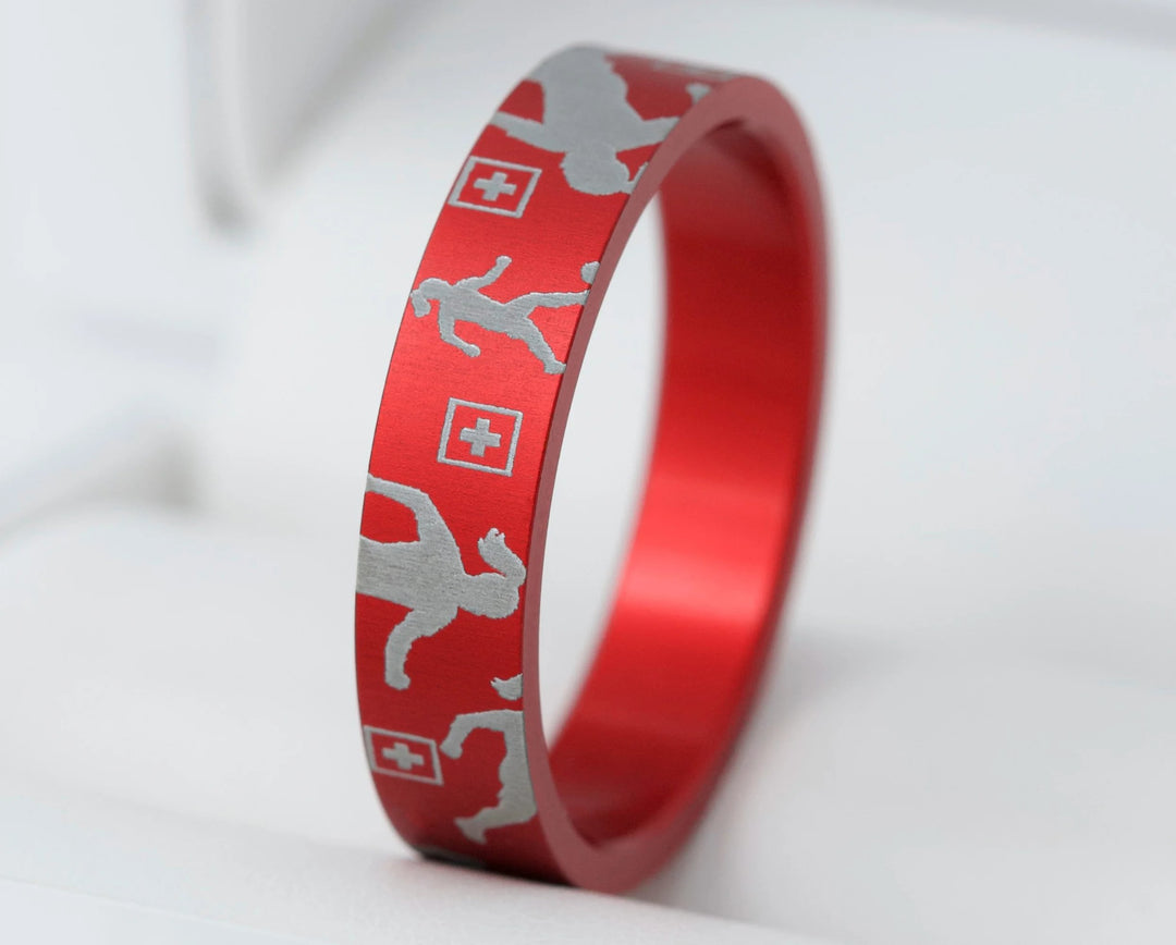 🇨🇭🇨🇭🇨🇭 2/3 Addon in red aluminium "Girly Nati"