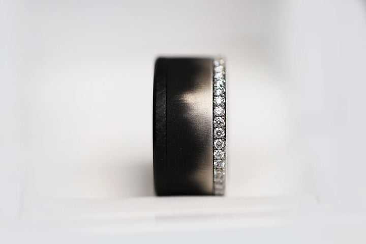 Innenring (Addon oder 2/3 Addon) Shadow aus abgestufter Edelstahl für den auswechselbaren mood Ringe