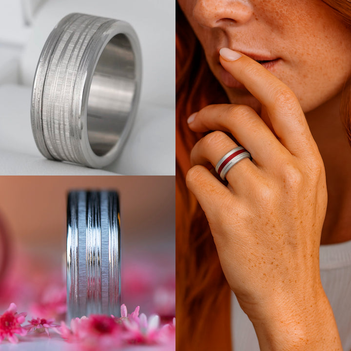 Base extra small "Halo" en acier inoxydable pour bague mood interchangeable