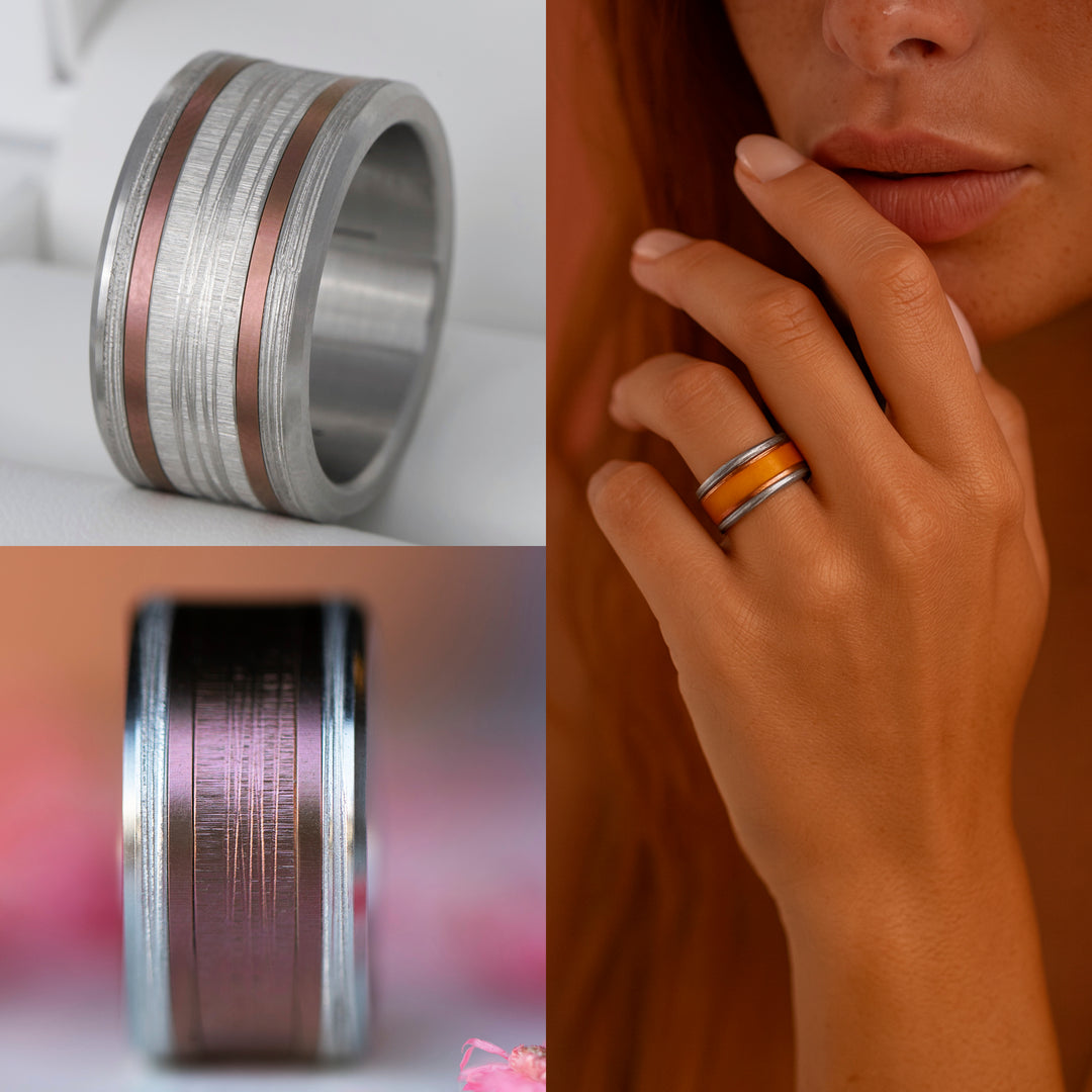 Base small "Halo" en acier inoxydable pour bague mood interchangeable