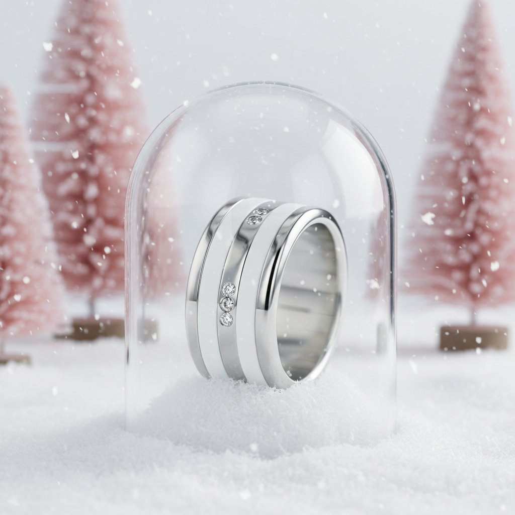 Bague mood Mont-Blanc avec 3 diamants