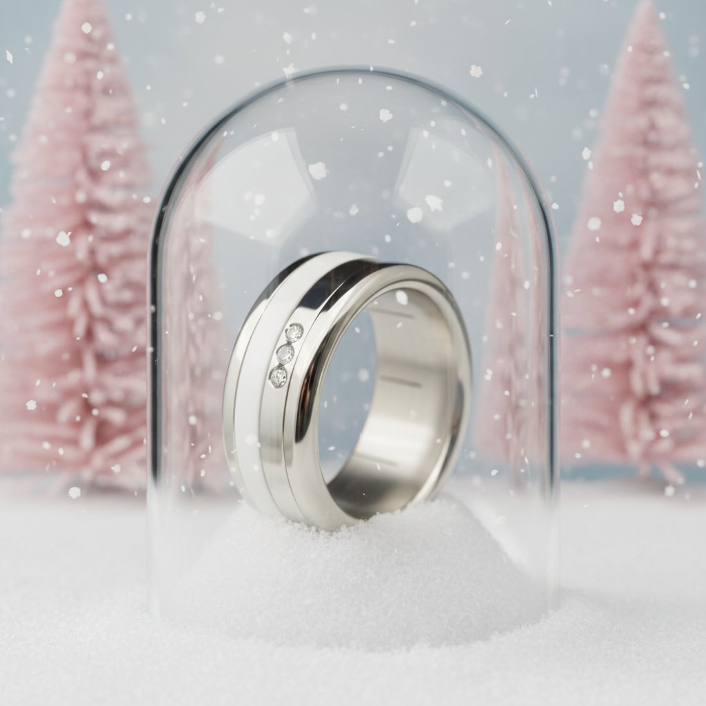 Eleganz & Diamant mood Ring - feine Innenringe mit 3 Diamanten und Farben nach Wahl - Schweizer Schmuck für Frauen und Männer