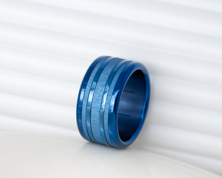 💙 Ring set "Electric Blue" for interchangeable mood ring💙