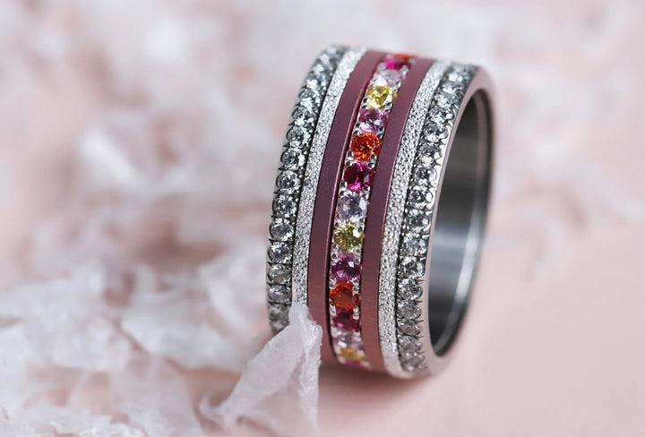 17 🎁 Anneau (addon medium) "Auréclat" en argent 925 serti de zircons