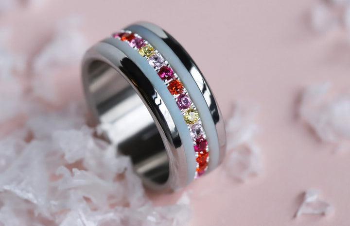 17 🎁 Anneau (addon medium) "Auréclat" en argent 925 serti de zircons