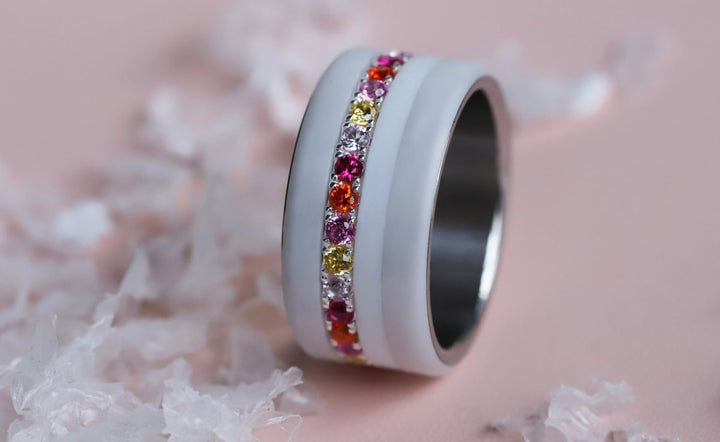 17 🎁 Anneau (addon medium) "Auréclat" en argent 925 serti de zircons