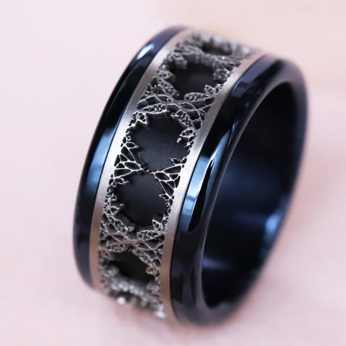 Anneau (addon) en acier découpé, Stéphanie