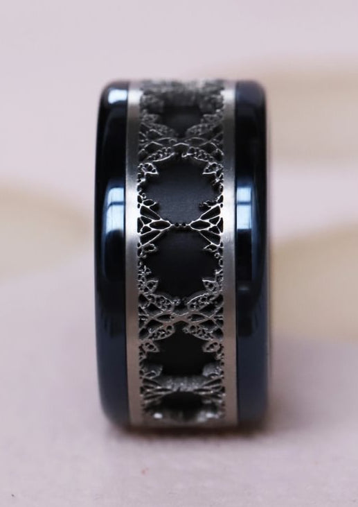 Anneau (addon) en acier découpé, Stéphanie