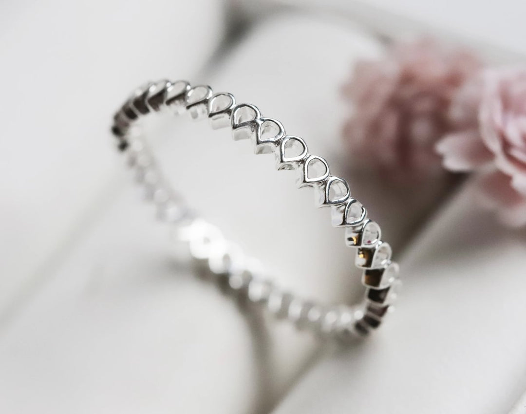 Anneau (medium) en argent 925 "Hanabira"  bague mood interchangeable (collection éphémère 30 créations seulement)