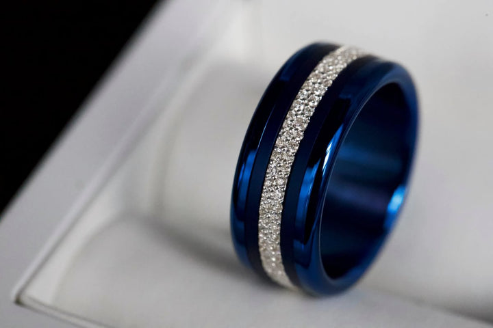 ❄️ Anneau (medium) en argent Trésor entièrement serti de zircons pour bague mood interchangeable