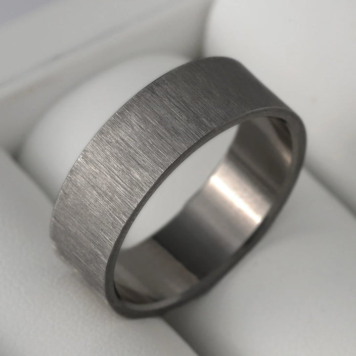 Inner ring (addon) in anthracite wrinkled steel for interchangeable mood ring