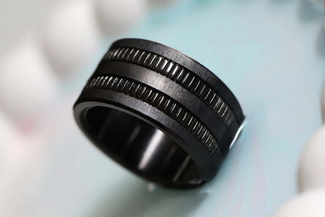 Anneau (medium) "Kaori Éclipse" en argent poli pour bague mood interchangeable