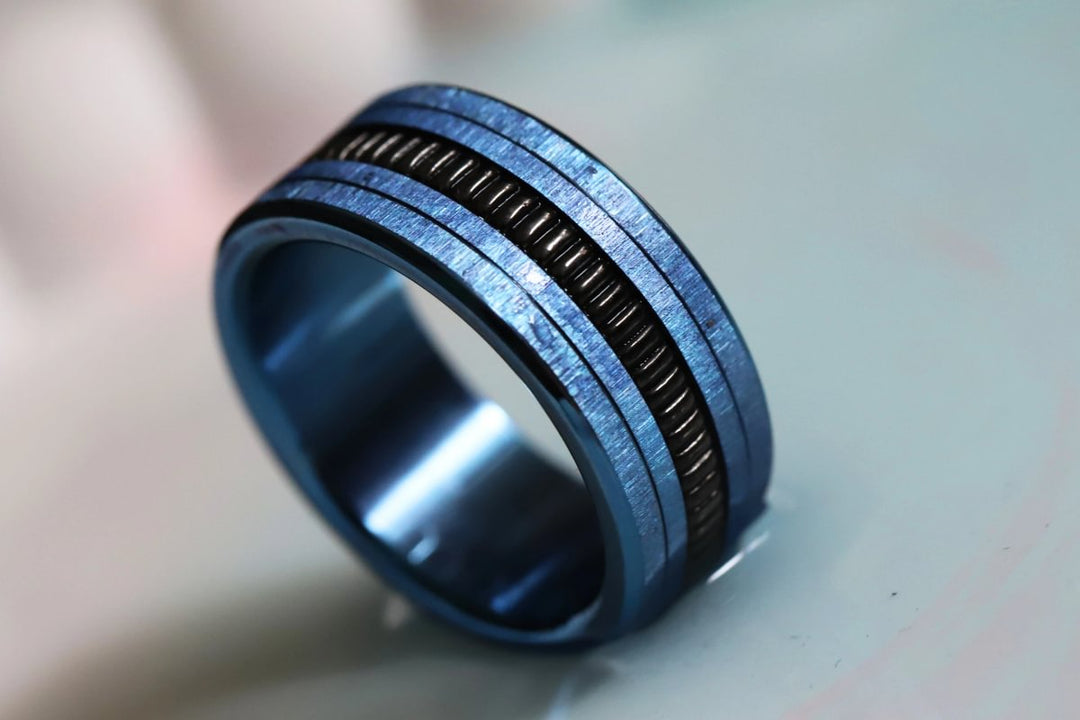Anneau (medium) "Kaori Éclipse" en argent poli pour bague mood interchangeable