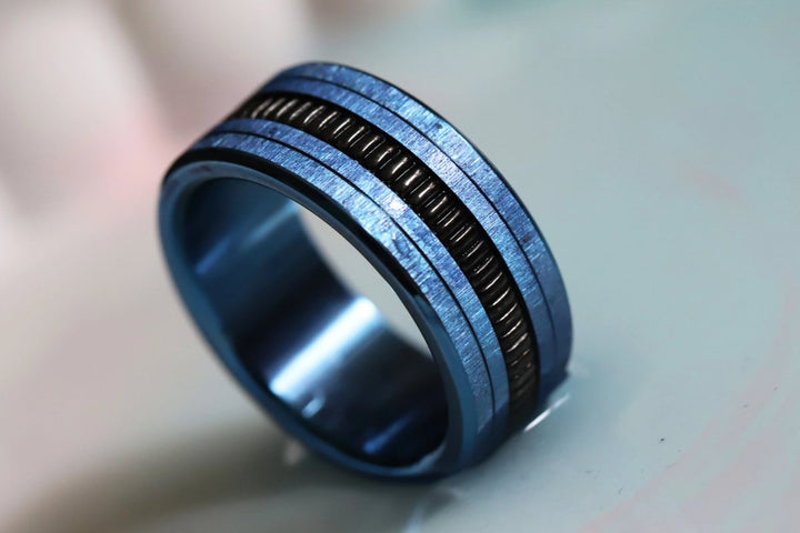 Anneau (medium) "Kaori Éclipse" en argent poli pour bague mood interchangeable
