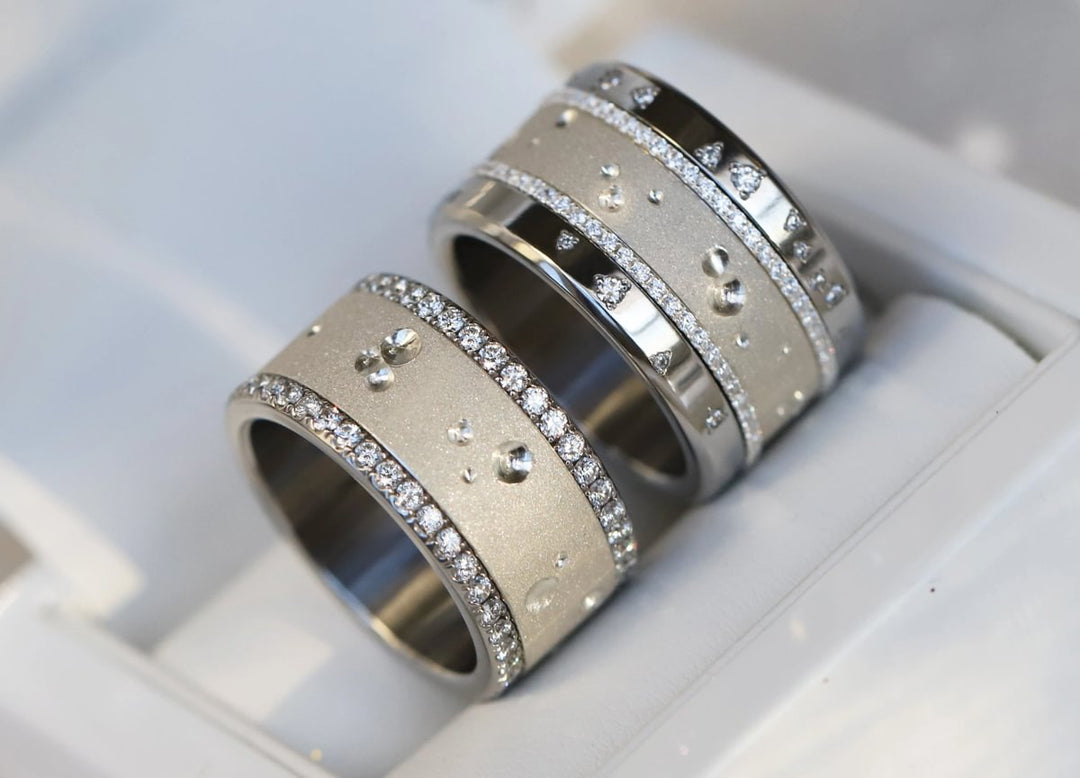 🌙Inner ring "Moon" in staked silver for interchangeable mood ring