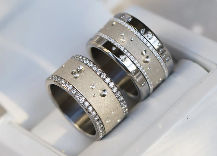 🌙Inner ring "Moon" in staked silver for interchangeable mood ring