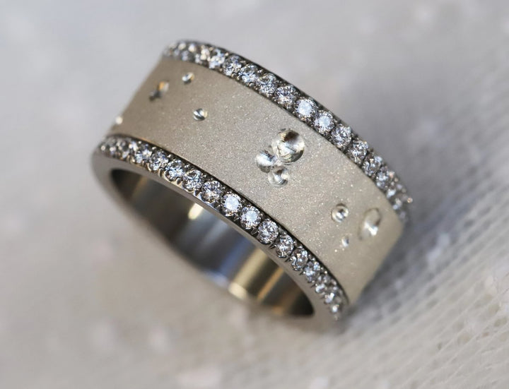 🌙Inner ring "Moon" in staked silver for interchangeable mood ring