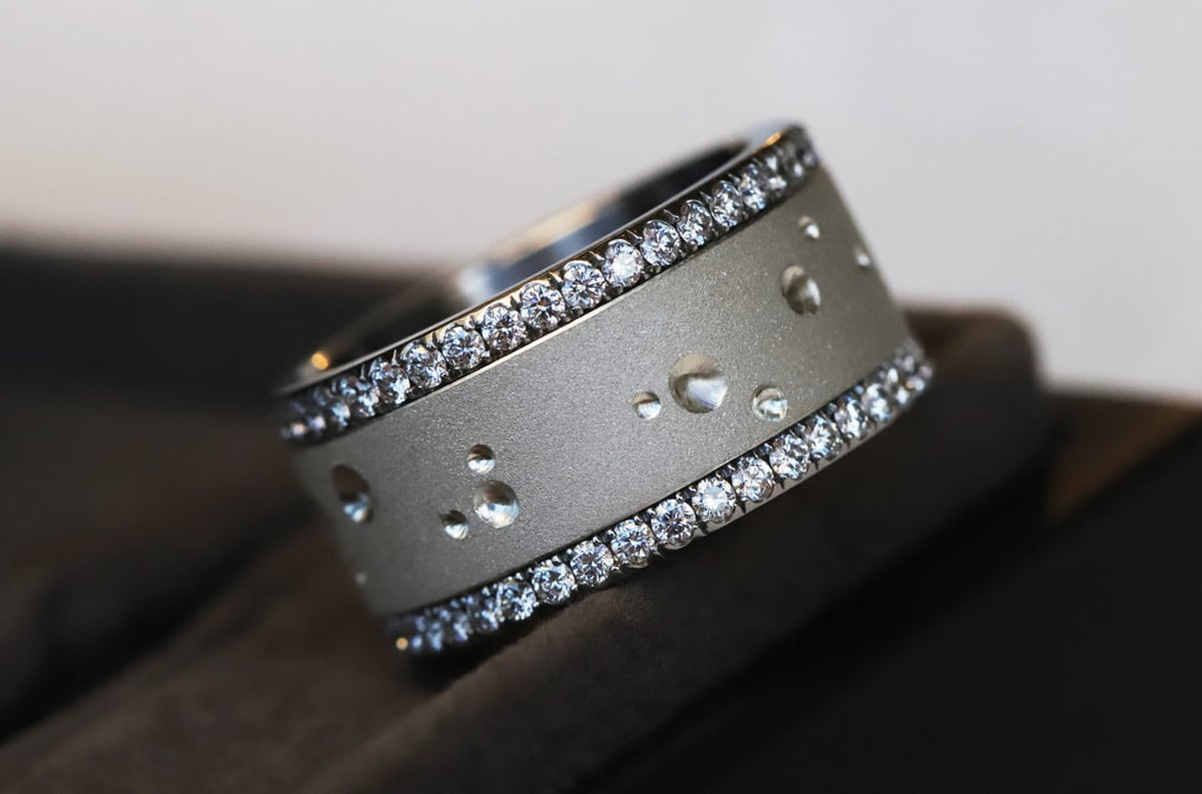 🌙Inner ring "Moon" in staked silver for interchangeable mood ring