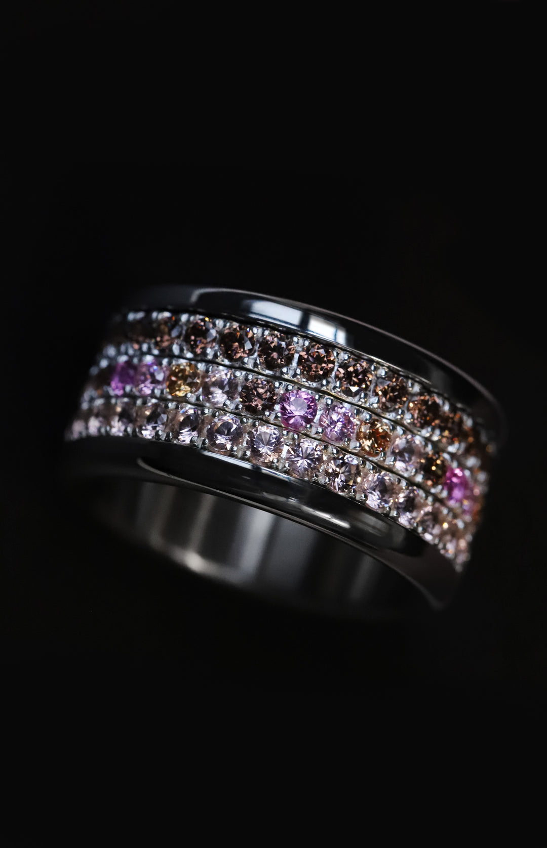 💍 Innenring (Medium Addon) "Aurelles" aus 925er Silber mit Zirkonia Steinen besetzt