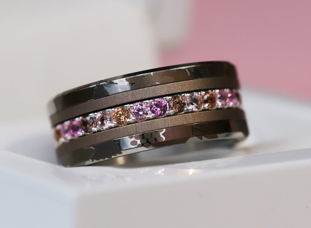 💍 Innenring (Medium Addon) "Aurelles" aus 925er Silber mit Zirkonia Steinen besetzt