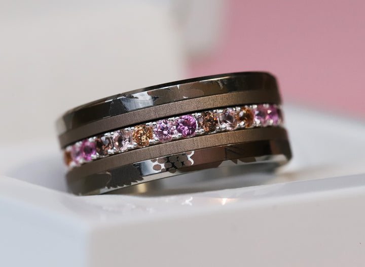 💍 Innenring (Medium Addon) "Aurelles" aus 925er Silber mit Zirkonia Steinen besetzt