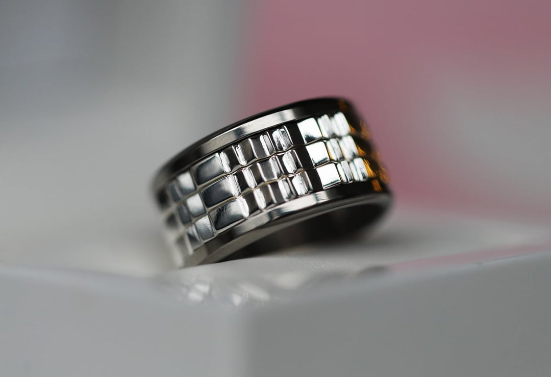 Anneau (medium) en argent 925 "Square" pour bague mood interchangeable