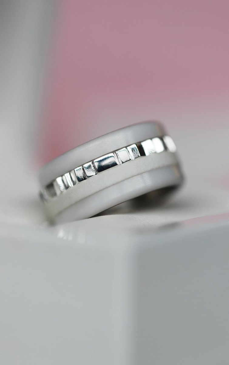 Anneau (medium) en argent 925 "Square" pour bague mood interchangeable