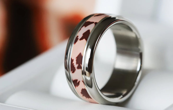 Panthera  🐅 anneau (addon, deux tiers ou medium) en argent 925 avec un revêtement en émail