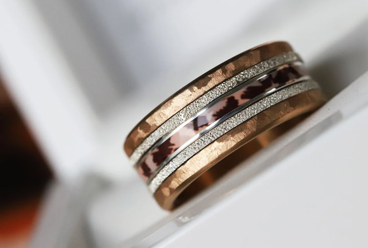 Panthera  🐅 anneau (addon, deux tiers ou medium) en argent 925 avec un revêtement en émail