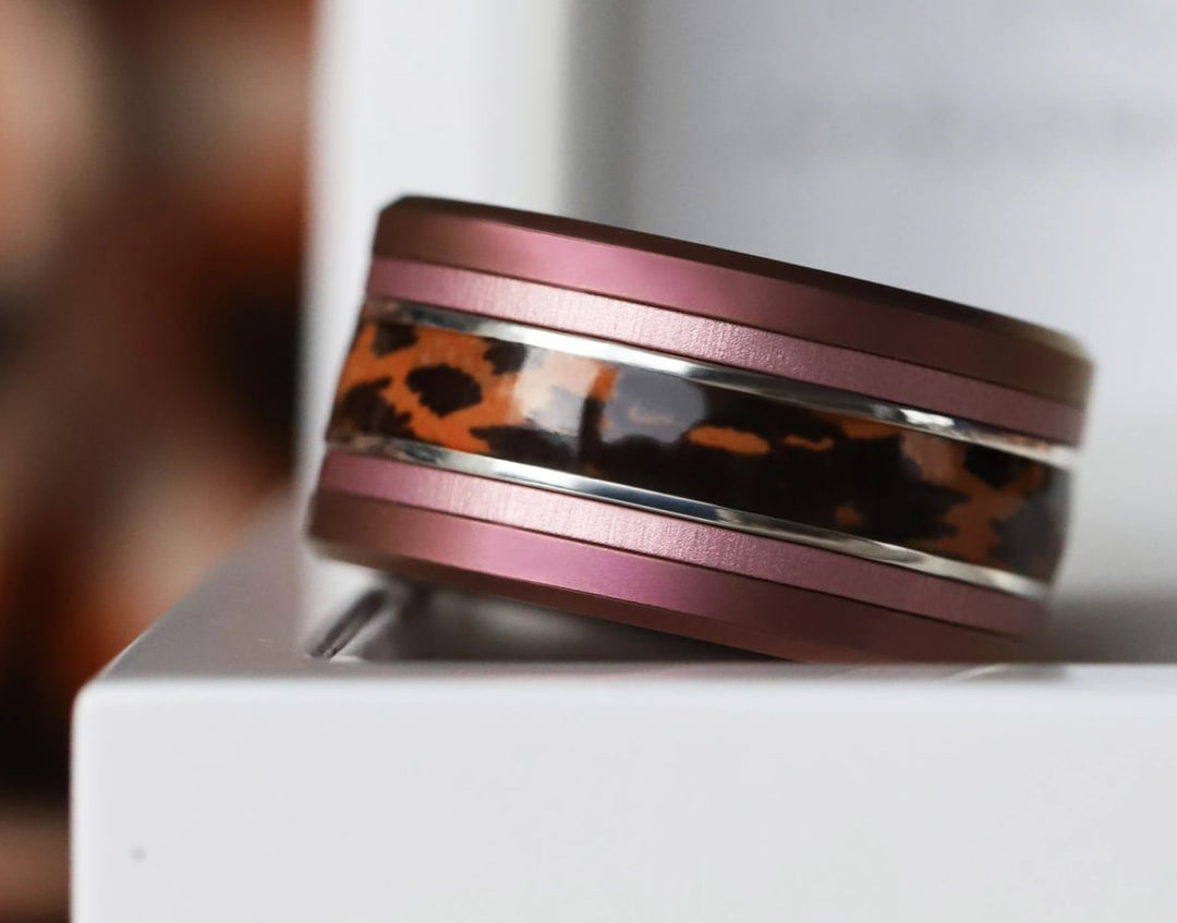 Raubtier  🐆 Innenring (Addon, 2/3 oder Medium) aus 925er Silber mit einer Beschichtung aus Emaille