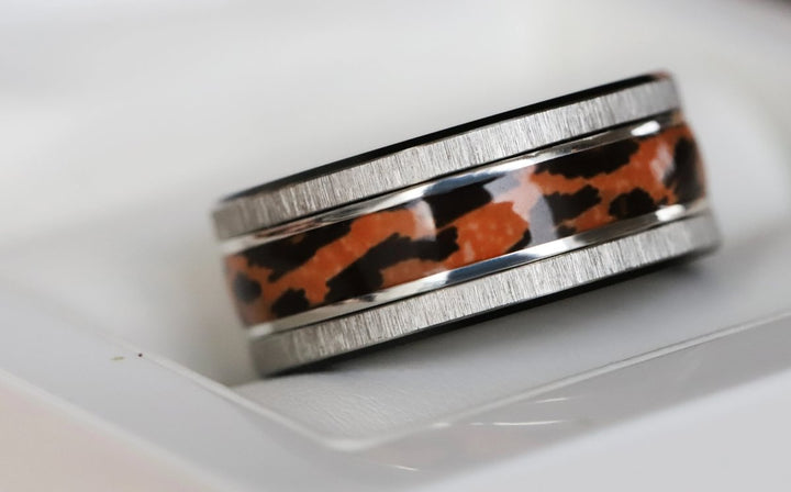 Raubtier  🐆 Innenring (Addon, 2/3 oder Medium) aus 925er Silber mit einer Beschichtung aus Emaille