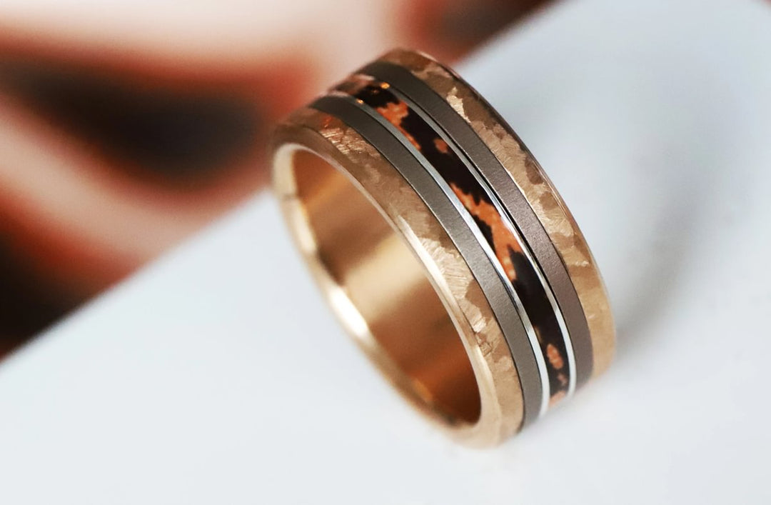 Raubtier  🐆 Innenring (Addon, 2/3 oder Medium) aus 925er Silber mit einer Beschichtung aus Emaille