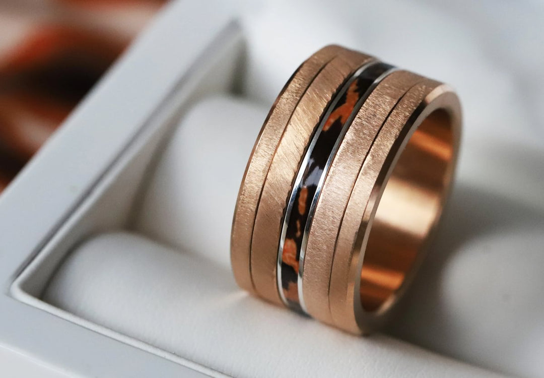 Raubtier  🐆 Innenring (Addon, 2/3 oder Medium) aus 925er Silber mit einer Beschichtung aus Emaille