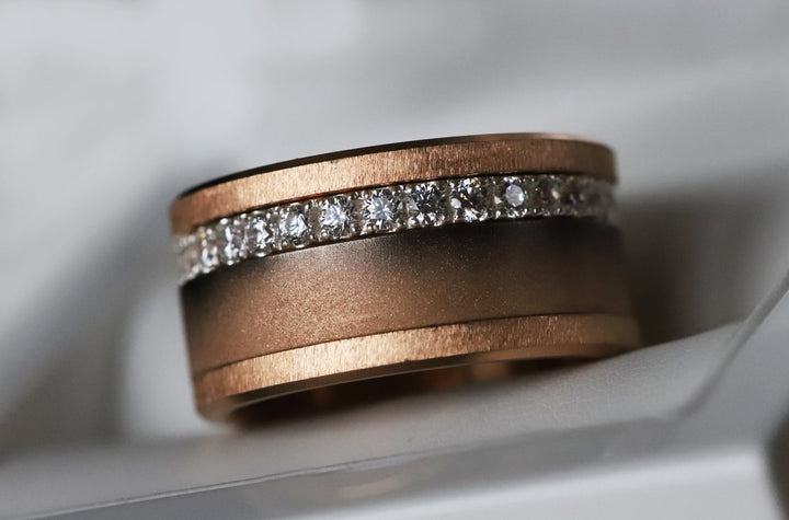 Innenring (Addon oder 2/3 Addon) Shadow Rosa aus abgestufter Edelstahl für den auswechselbaren mood Ringe