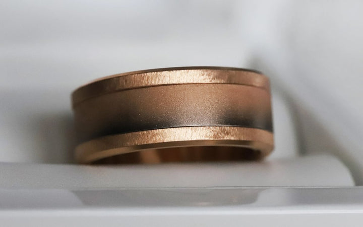 Innenring (Addon oder 2/3 Addon) Shadow Rosa aus abgestufter Edelstahl für den auswechselbaren mood Ringe