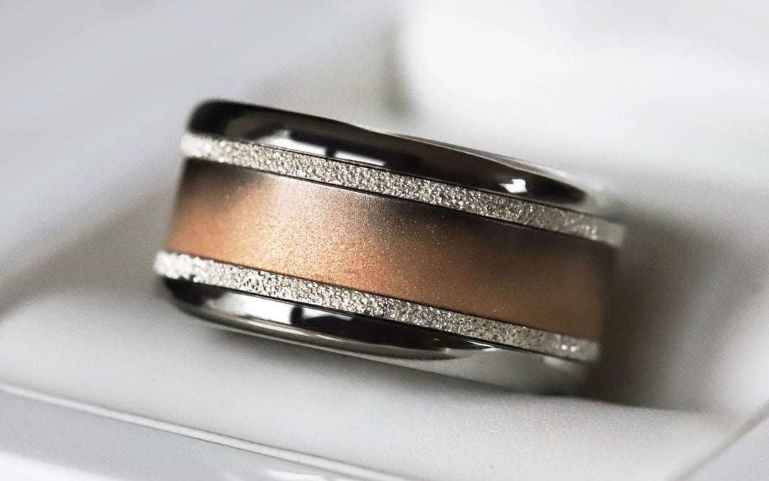 Innenring (Addon oder 2/3 Addon) Shadow Rosa aus abgestufter Edelstahl für den auswechselbaren mood Ringe