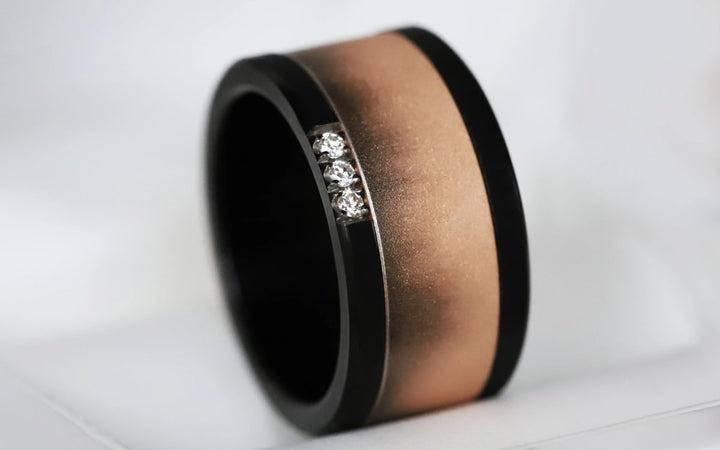 Innenring (Addon oder 2/3 Addon) Shadow Rosa aus abgestufter Edelstahl für den auswechselbaren mood Ringe