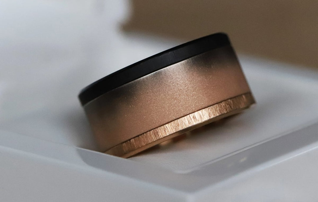 Innenring (Addon oder 2/3 Addon) Shadow Rosa aus abgestufter Edelstahl für den auswechselbaren mood Ringe