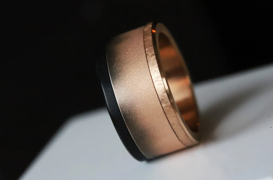 Innenring (Addon oder 2/3 Addon) Shadow Rosa aus abgestufter Edelstahl für den auswechselbaren mood Ringe