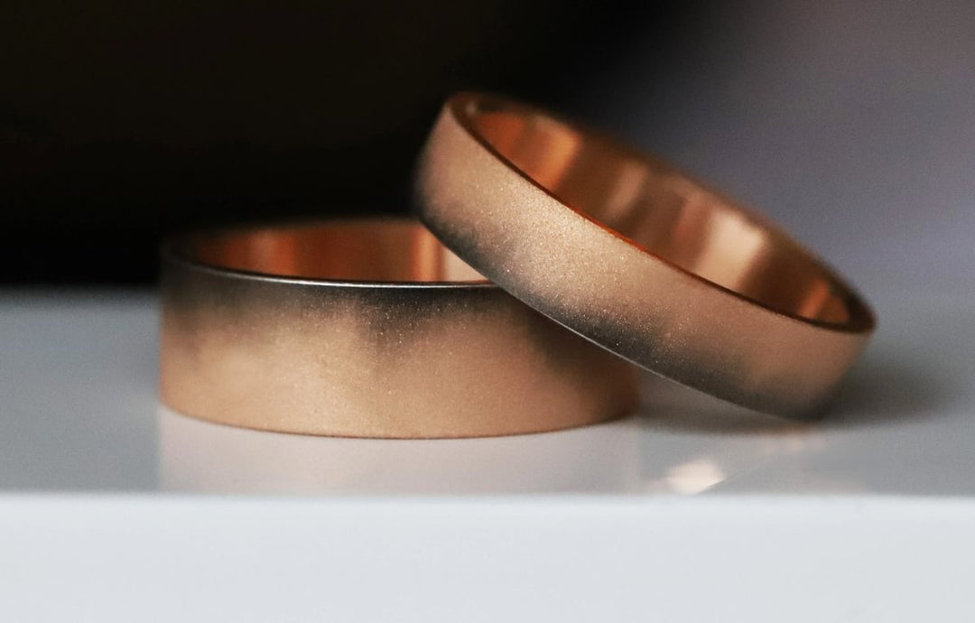 Innenring (Addon oder 2/3 Addon) Shadow Rosa aus abgestufter Edelstahl für den auswechselbaren mood Ringe