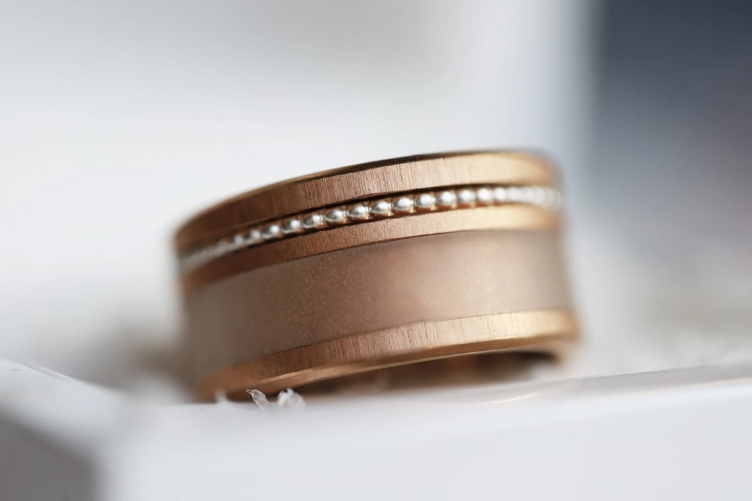 Mini in 925 silver "Snowball" matt finish for interchangeable mood ring