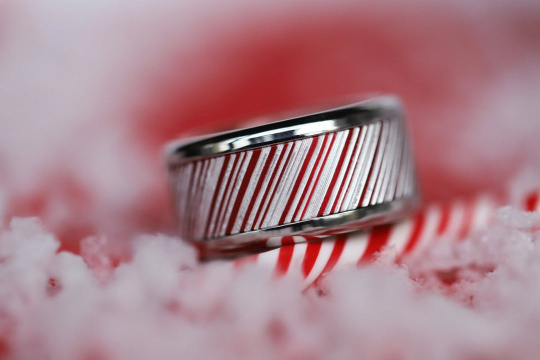 14 🎁 Innenring (Addon oder 2/3 Addon) "Weihnachtszucker" aus rotem Aluminium