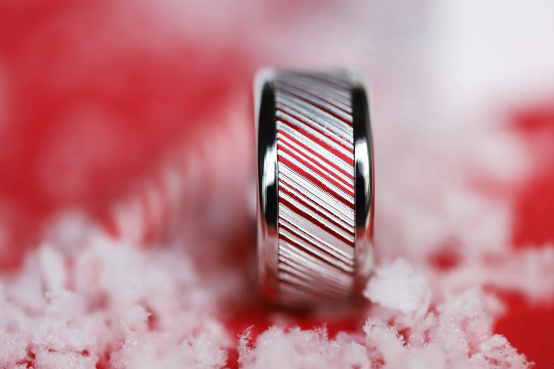 14 🎁 Innenring (Addon oder 2/3 Addon) "Weihnachtszucker" aus rotem Aluminium