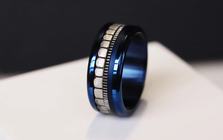 Anneau (mini) en argent 925 oxydé "Oria" pour bague mood interchangeable