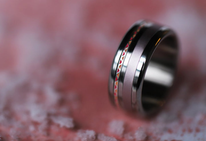 23 🎁 Anneau (addon mini) " Impulse " en argent avec revêtement en émail